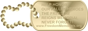 memorials gold dog tag photo